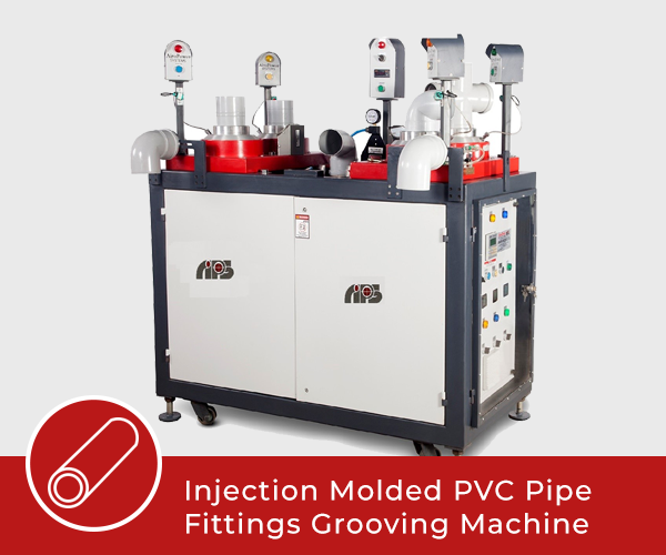 Hm Injection Molded Pvc Pipe Fittings Grooving Machine