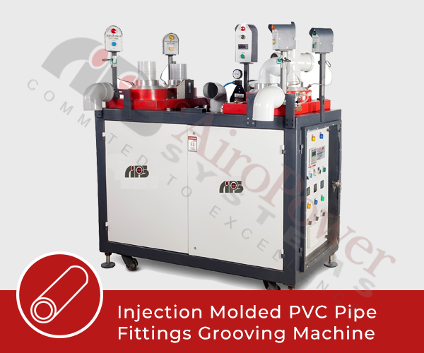 Hm Injection Molded PVC Pipe Fittings Grooving Machine